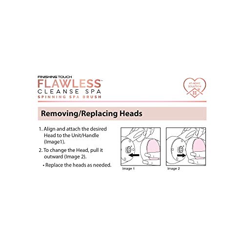 Finishing Touch Flawless Cleanse Spa Body Brush Replacement Attachments, 3 Pack