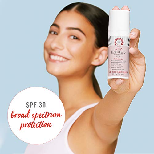 First Aid Beauty 5 in 1 Face Cream with SPF 30, Age-Defying Face Moisturizer ...