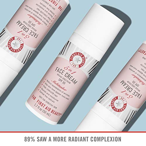 First Aid Beauty 5 in 1 Face Cream with SPF 30, Age-Defying Face Moisturizer ...