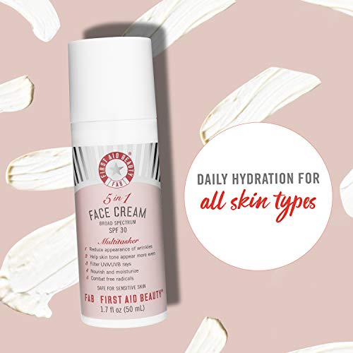 First Aid Beauty 5 in 1 Face Cream with SPF 30, Age-Defying Face Moisturizer ...