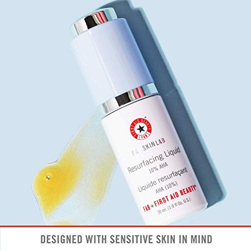 First Aid Beauty FAB Skin Lab Resurfacing Liquid 10% AHA – 1.0 Oz.