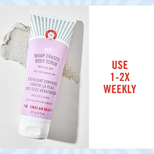 First Aid Beauty KP Bump Eraser Body Scrub with 10% AHA: Vegan Body Scrub to ...