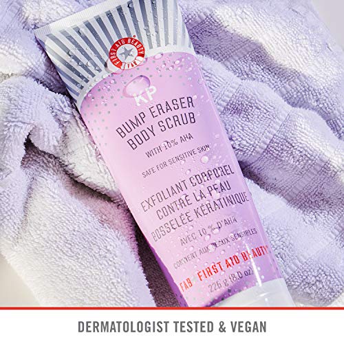 First Aid Beauty KP Bump Eraser Body Scrub with 10% AHA: Vegan Body Scrub to ...