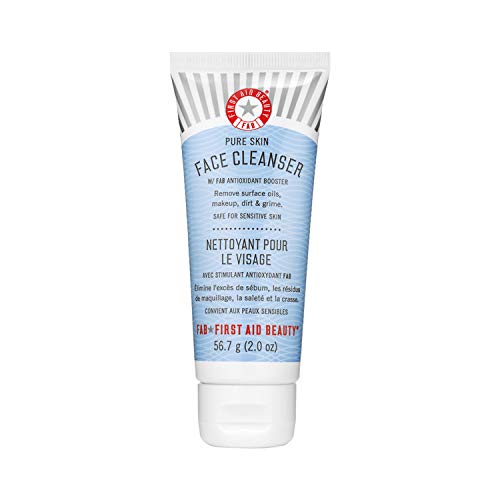 First Aid Beauty Pure Skin Face Cleanser, Sensitive Skin Cream Cleanser with ...