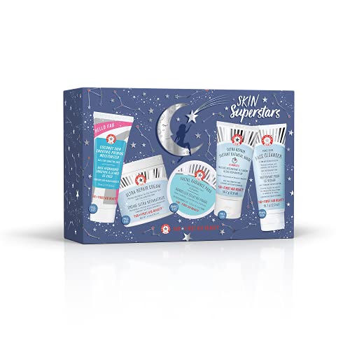 First Aid Beauty Skin Superstars Gift Set: Facial Radiance Pads, Ultra Repair...