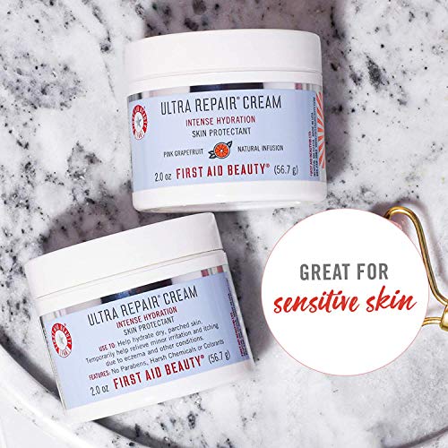 First Aid Beauty Ultra Repair Cream Intense Hydration Moisturizer for Face an...