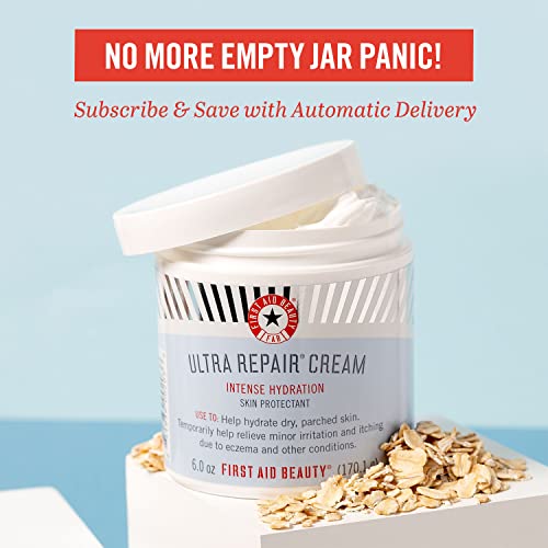 First Aid Beauty Ultra Repair Cream Intense Hydration Moisturizer for Face an...