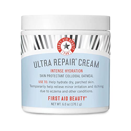 First Aid Beauty Ultra Repair Cream Intense Hydration Moisturizer for Face an...