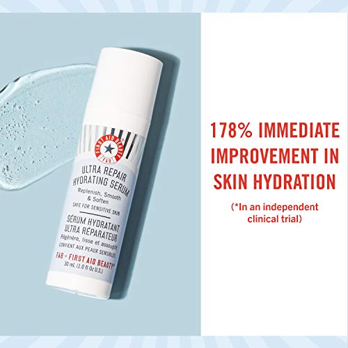 First Aid Beauty Ultra Repair Hydrating Serum with Hyaluronic Acid, Anti-Agin...
