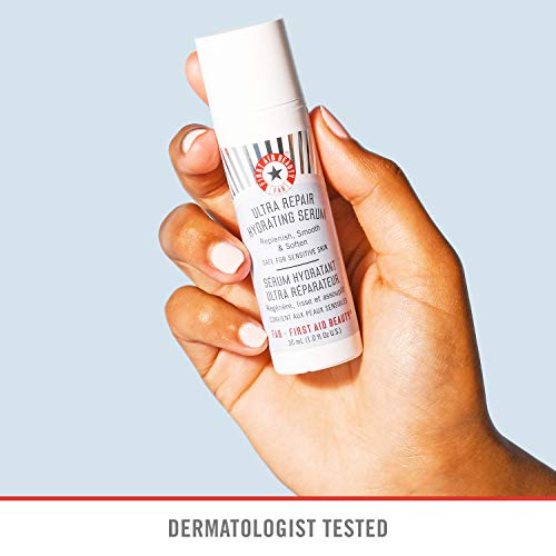 First Aid Beauty Ultra Repair Hydrating Serum with Hyaluronic Acid, Anti-Agin...