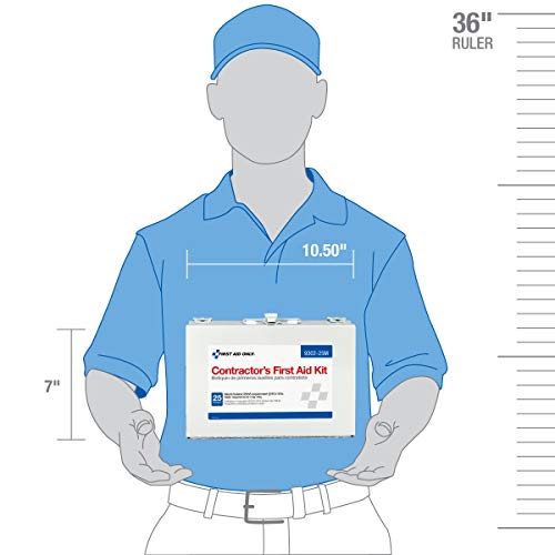 First Aid Only 178 Piece Contractor's First Aid Kit (9302-25M) , White