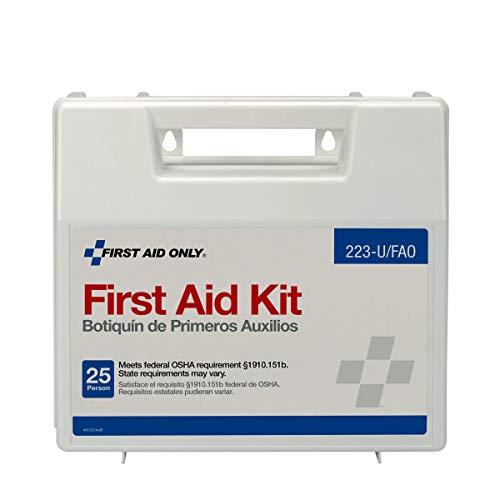First Aid Only 223-U 25 Person Bulk First Aid Kit, 106-Piece Kit, White