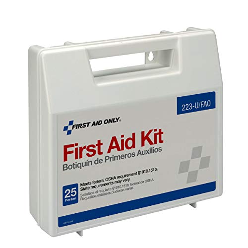 First Aid Only 223-U 25 Person Bulk First Aid Kit, 106-Piece Kit, White