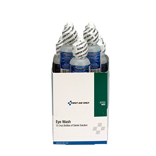 First Aid Only Eye Wash 1 Ounce Bottle, Box of 12 (H703)