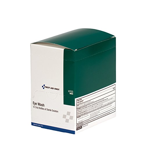 First Aid Only Eye Wash 1 Ounce Bottle, Box of 12 (H703)