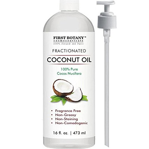 Fractionated Coconut Oil 16 fl. oz - 100% Natural & Pure MCT Coconut Oil for ...