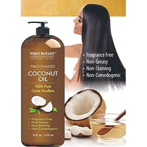 Fractionated Coconut Oil 16 fl. oz - 100% Natural & Pure MCT Coconut Oil for ...