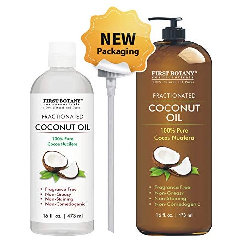 Fractionated Coconut Oil 16 fl. oz - 100% Natural & Pure MCT Coconut Oil for ...