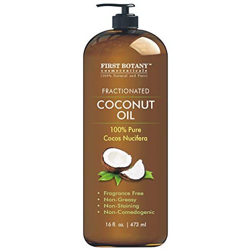 Fractionated Coconut Oil 16 fl. oz - 100% Natural & Pure MCT Coconut Oil for ...