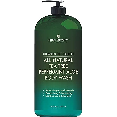 First Botany All Natural Tea Tree Body Wash - Fights Body Odor, Athlete’s Foo...