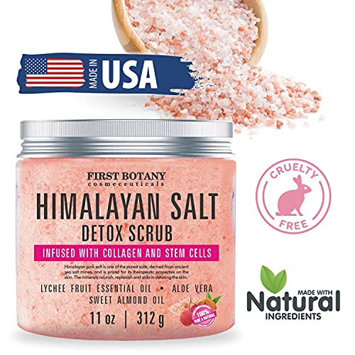 Himalayan Salt Body Scrub with Collagen and Stem Cells - Natural Exfoliating ...