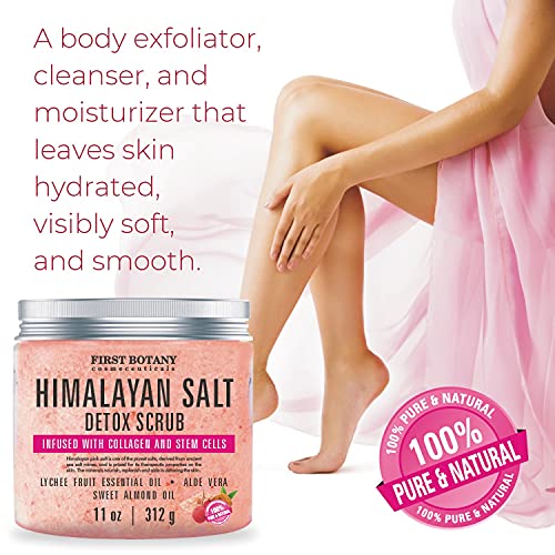 Himalayan Salt Body Scrub with Collagen and Stem Cells - Natural Exfoliating ...