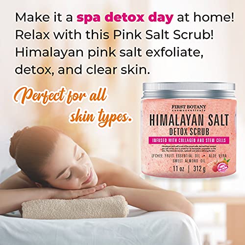 Himalayan Salt Body Scrub with Collagen and Stem Cells - Natural Exfoliating ...