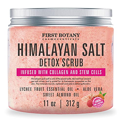 Himalayan Salt Body Scrub with Collagen and Stem Cells - Natural Exfoliating ...