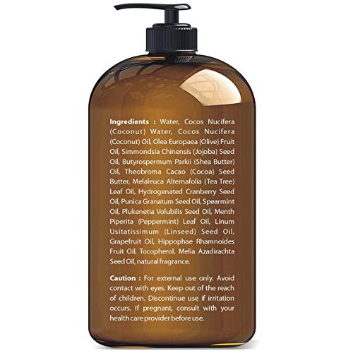 Tea Tree Mint Hand Soap - Liquid Hand Soap with Peppermint, Jojoba & Coconut ...