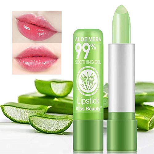 2 Pack Aloe Vera Lipstick, Firstfly Long Lasting Nutritious Lip Balm Lips Moi...