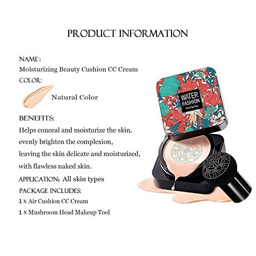 Firstfly Mushroom Air Cushion CC Cream, Moisturizing Concealer Makeup Base Pr...