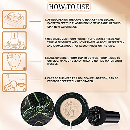 Mushroom Head Air Cushion CC Cream, CC Cream Foundation, Moisturizing BB Crea...