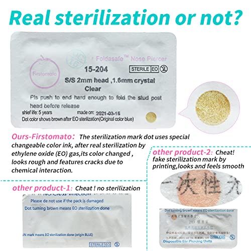 Firstomato 1pcs Disposable Nose Piercing Gun Self Nose Piercing Kit Piercing ...