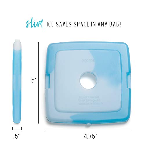Cool Coolers by Fit + Fresh, Slim Ice Packs, Reusable & Long-Lasting, Perfect...