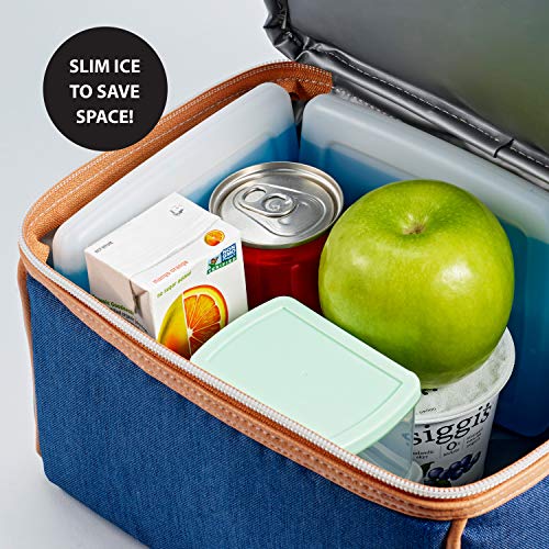 Cool Coolers by Fit + Fresh, Slim Ice Packs, Reusable & Long-Lasting, Perfect...
