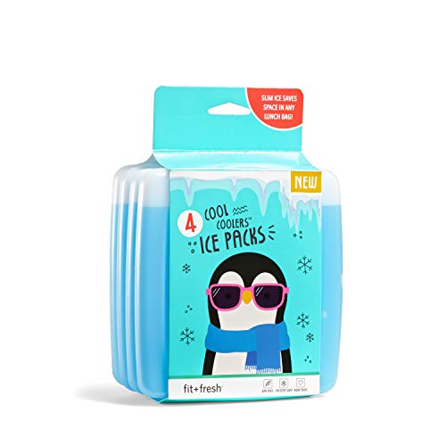 Cool Coolers by Fit + Fresh, Slim Ice Packs, Reusable & Long-Lasting, Perfect...