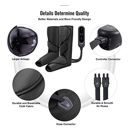 FIT KING Leg Air Massager for Circulation and Relaxation Foot and Calf Massag...