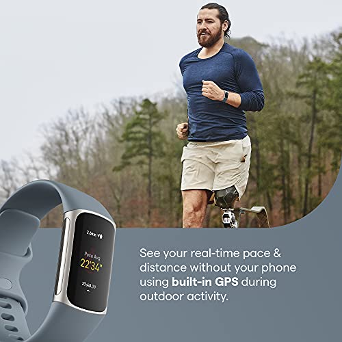 Fitbit Charge 5 Advanced Fitness, Health Tracker with Built-in GPS, Stress Ma...