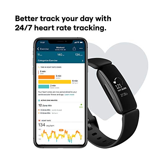Fitbit Inspire 2 Health & Fitness Tracker with a Free 1-Year Fitbit Premium T...