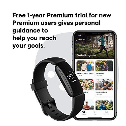 Fitbit Inspire 2 Health & Fitness Tracker with a Free 1-Year Fitbit Premium T...