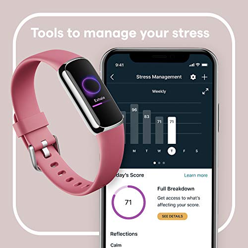 Fitbit Luxe Fitness and Wellness Tracker with Stress Management, Sleep Tracki...