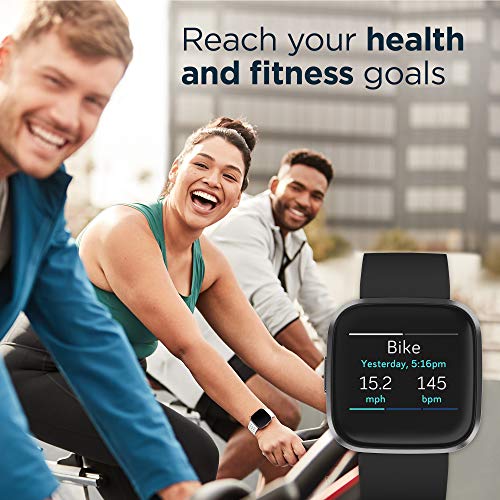 Fitbit Versa 2 Health and Fitness Smartwatch with Heart Rate, Music, Alexa Bu...
