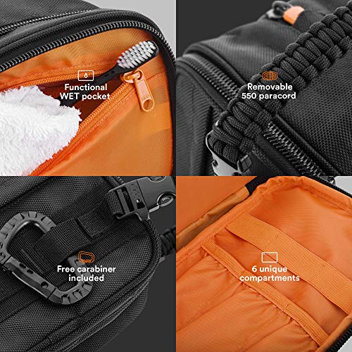 Fitdom Tactical Toiletry Bag Dopp Kit Case For Men. Perfect For Travel & Stor...