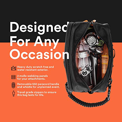 Fitdom Tactical Toiletry Bag Dopp Kit Case For Men. Perfect For Travel & Stor...