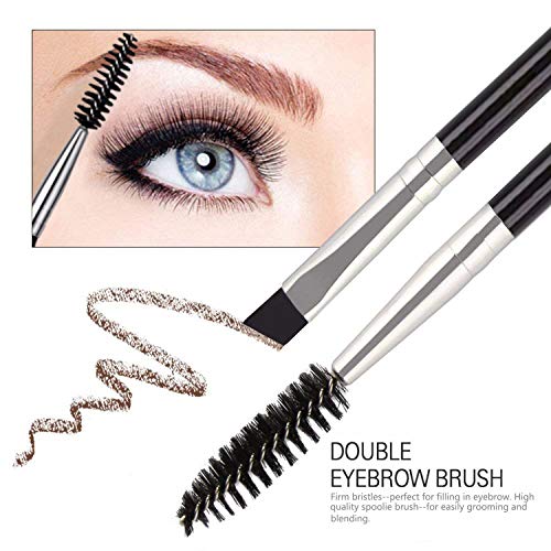 FITDON Eyebrow Grooming Set, Professional Slant Tip Tweezers & Curved Stainle...