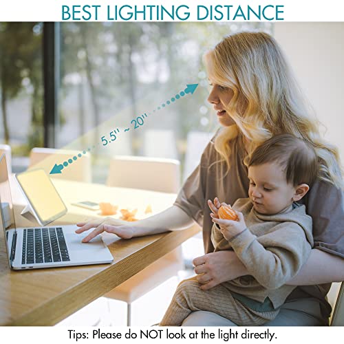 Light Lamp, 15000 Lux Simulated Sunlight, 3 Color Temperature, 5 Brightness L...