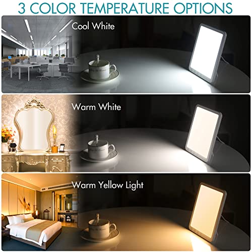 Light Lamp, 15000 Lux Simulated Sunlight, 3 Color Temperature, 5 Brightness L...