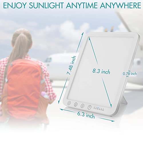 Light Lamp, 15000 Lux Simulated Sunlight, 3 Color Temperature, 5 Brightness L...