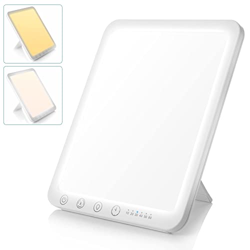 Light Lamp, 15000 Lux Simulated Sunlight, 3 Color Temperature, 5 Brightness L...