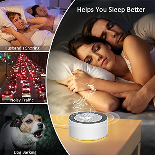 Fitniv White Noise Machine, Sound Machine with 30 High Fidelity Soundtracks, ...